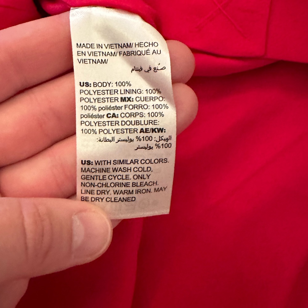 Chico's Red Midi Dress with Flutter Sleeves - Picture 8 of 8